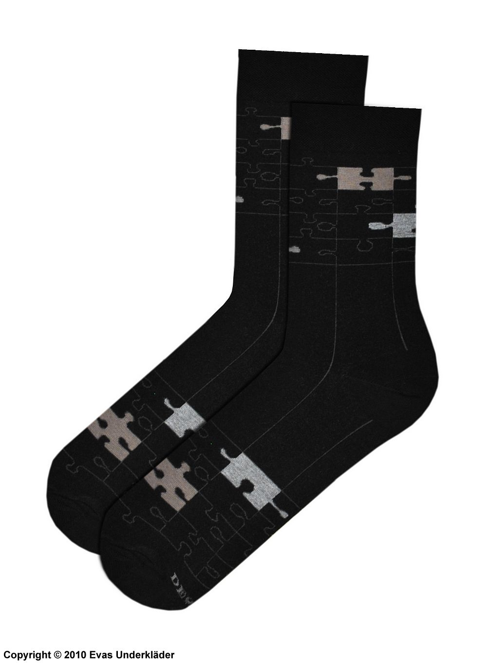 Herrensocken, hochwertige Baumwolle, Puzzle Stücke